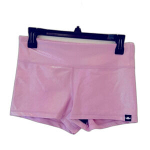 Wodbottom Shorts sparkle pink women small gym workout 4 6 glitter lifting pastel